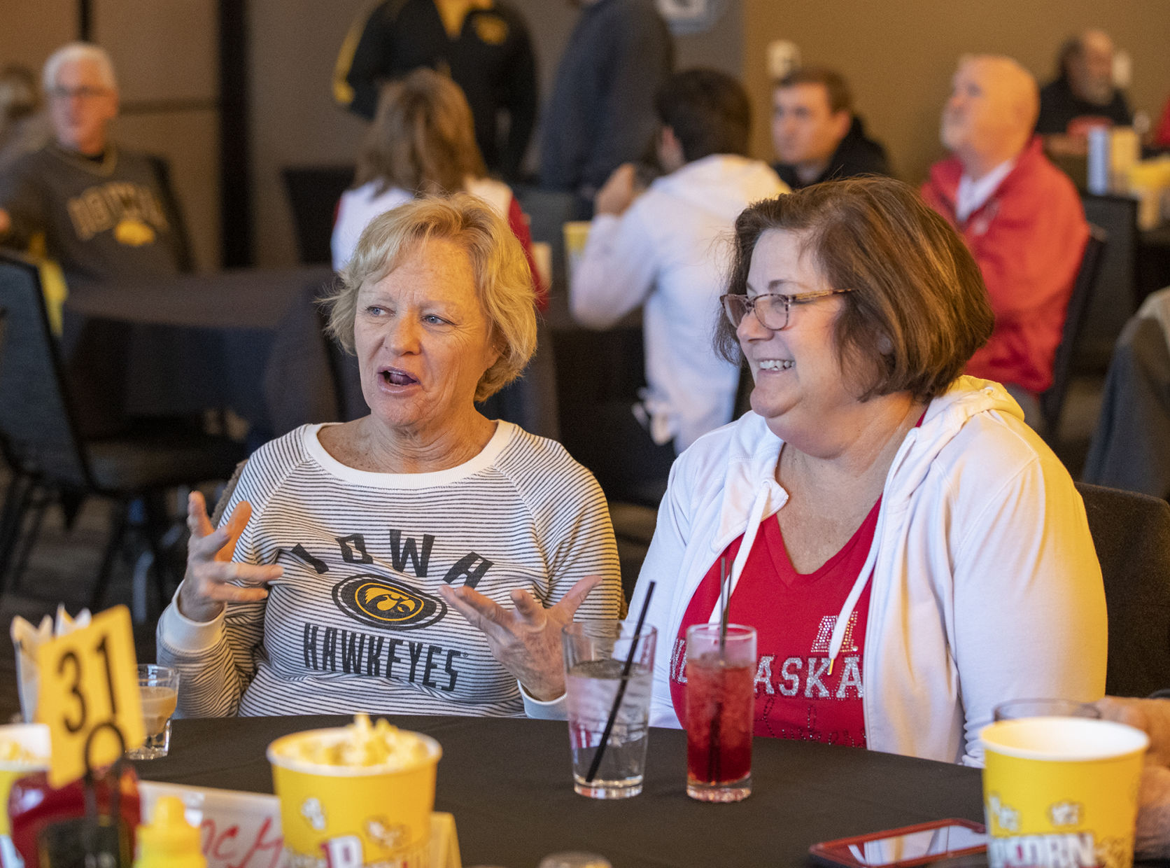 Iowa and Nebraska fans